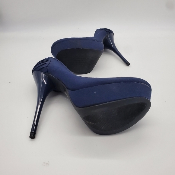 Deb Stiletto Heel Pumps Women's 7 Navy Blue - Picture 12 of 12